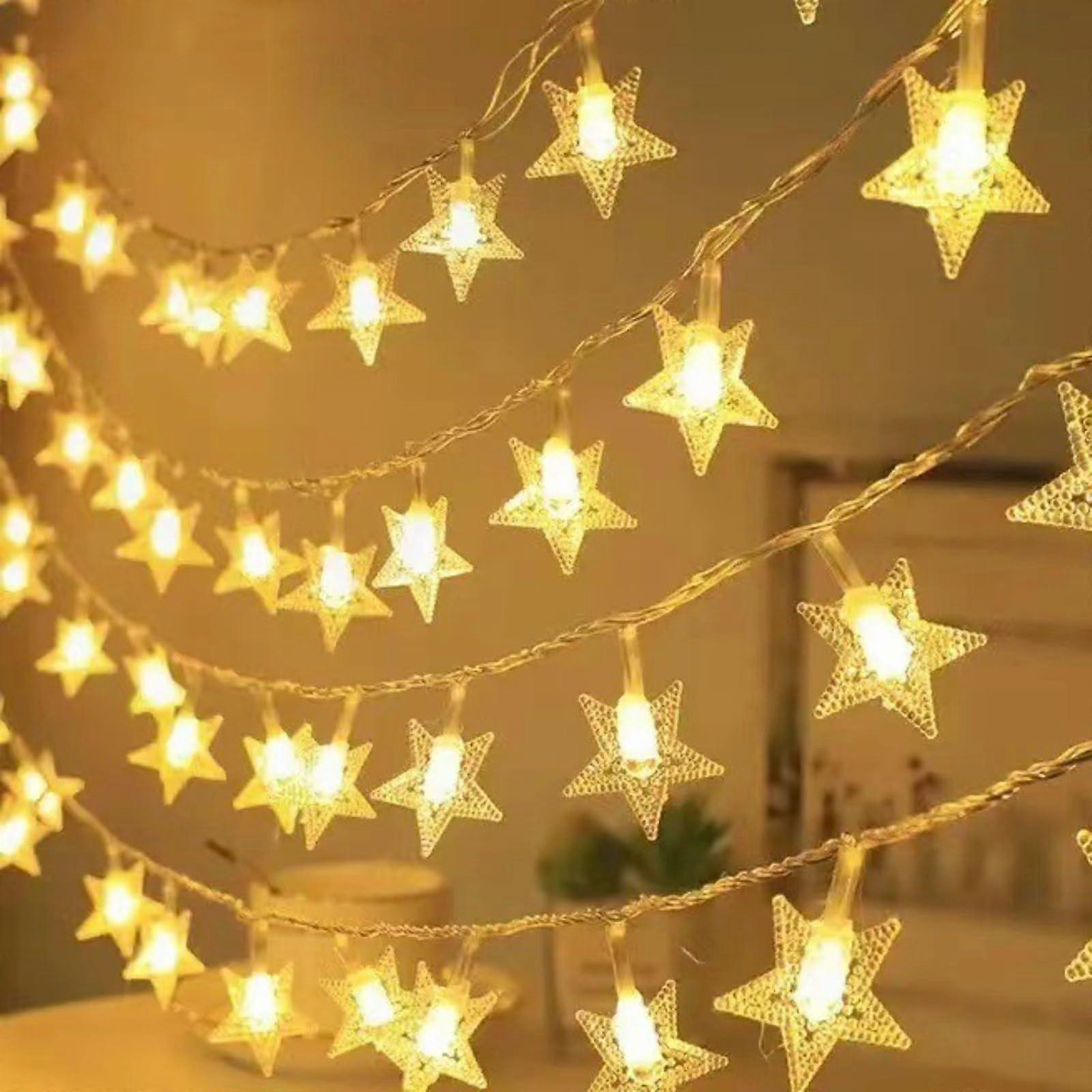 Outdoor LED Camping Lights IP67 Waterproof Solar String Lights with Hooks for Tents and Events