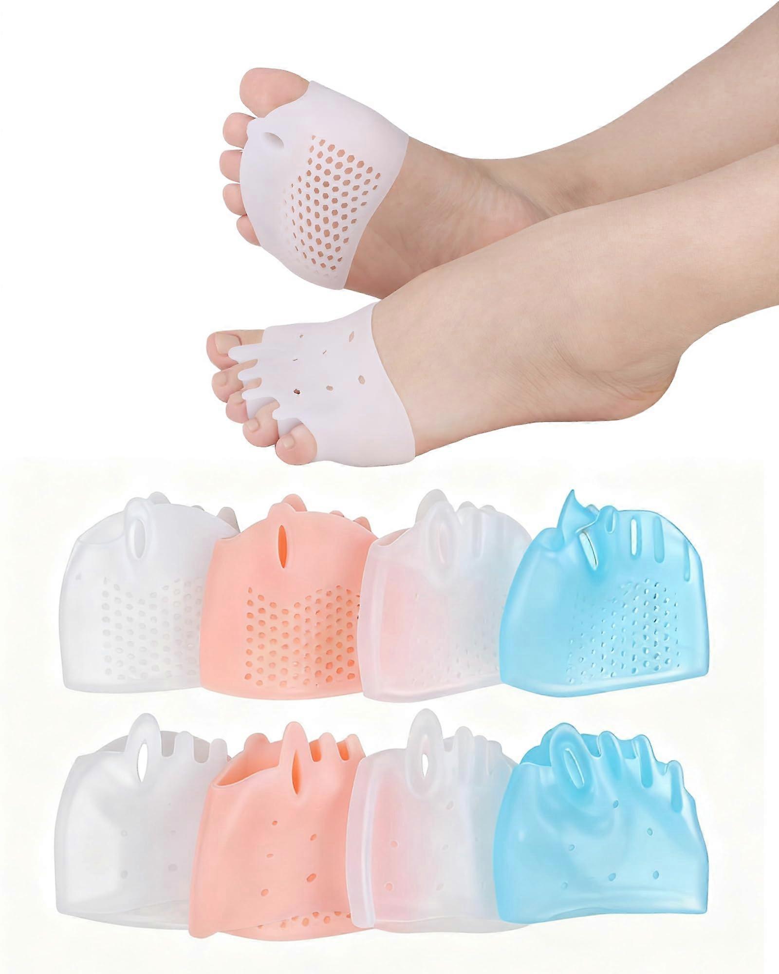 Bunion Corrector Silicone Toe Separators for Pain Relief and Alignment, 4 Pairs Washable Comfort