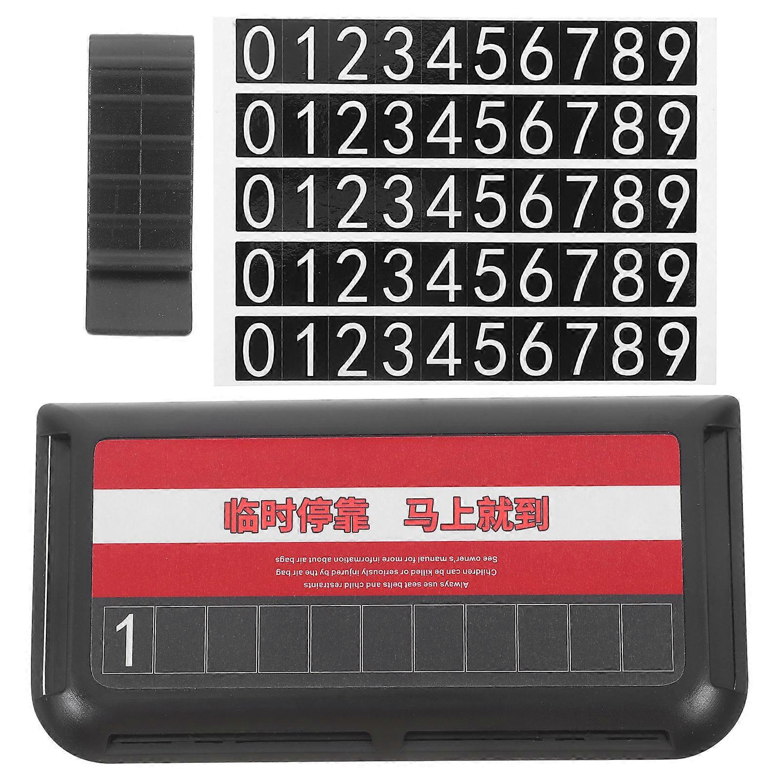 Car Visor Card Holder for Temporary Parking Number Holder Accessory