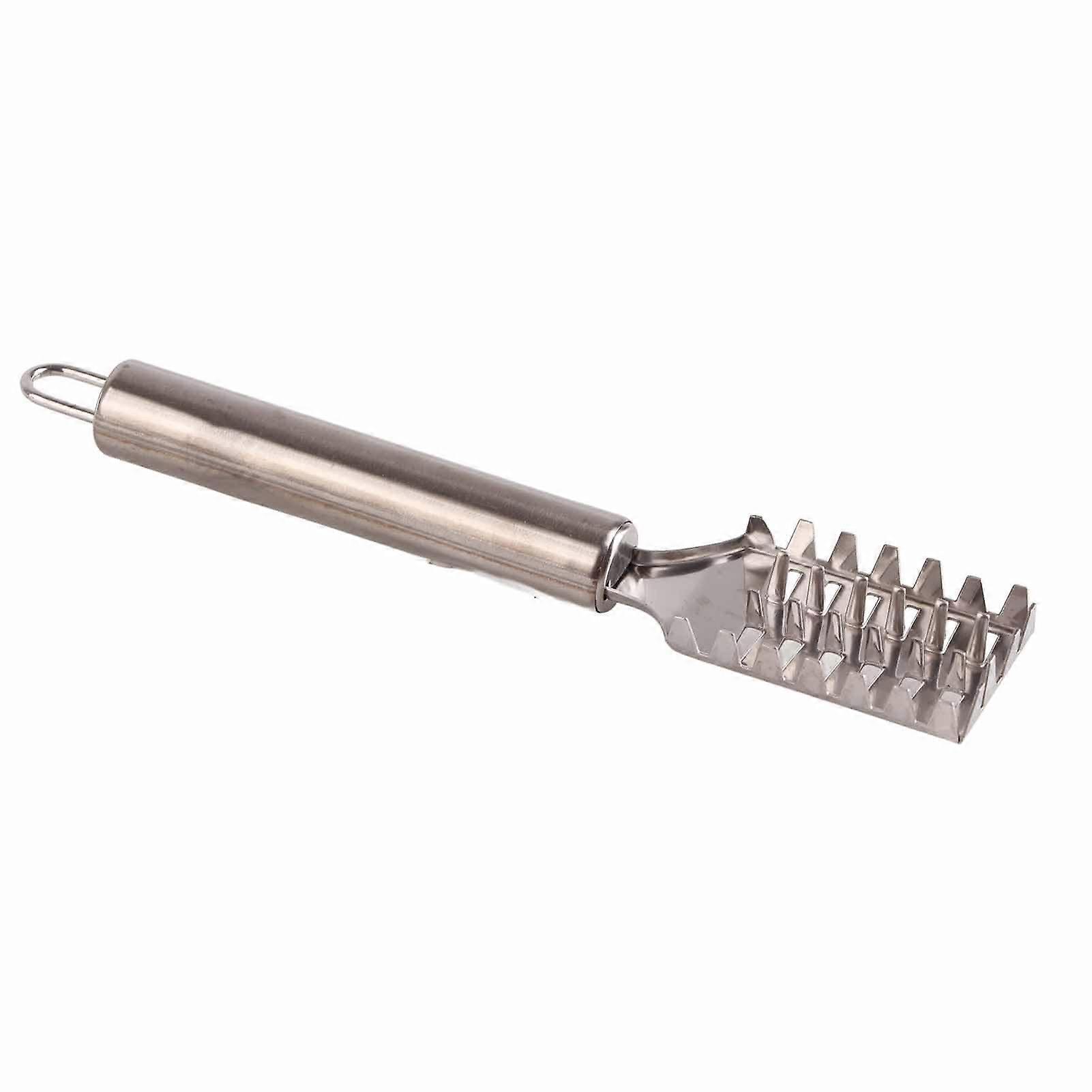 Stainless Steel Fish Scale Scraper with Ergonomic Handle and DoubleLayer Serrations for Easy Removal