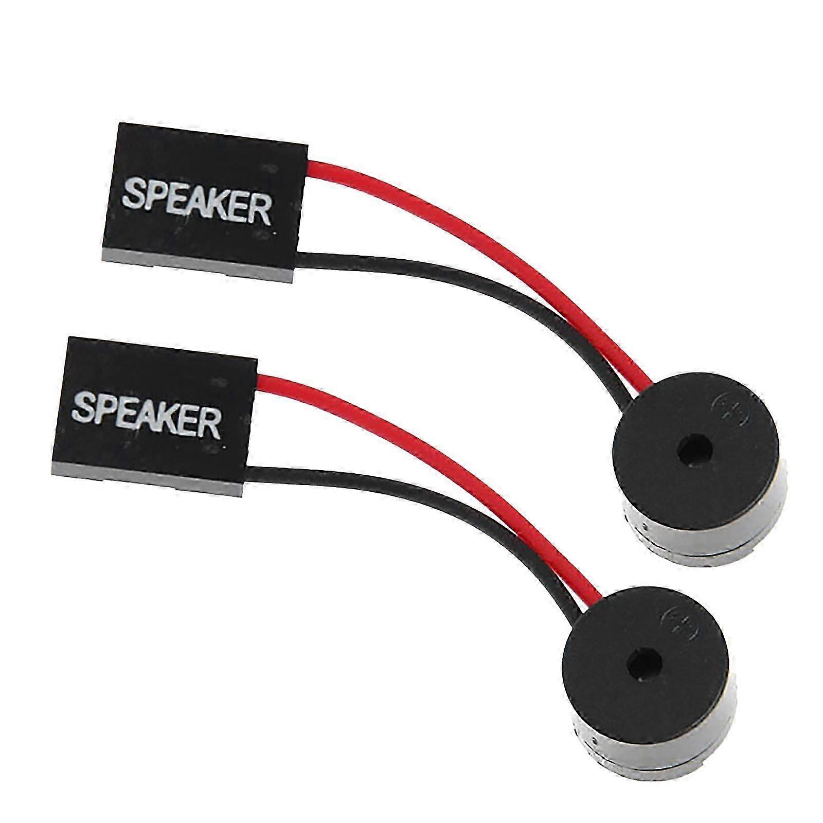 2pcs Motherboard Speaker Mini Plugs Buzzer PC Internal Speaker for System Alerts Startup Sounds with Simple Beeps Design