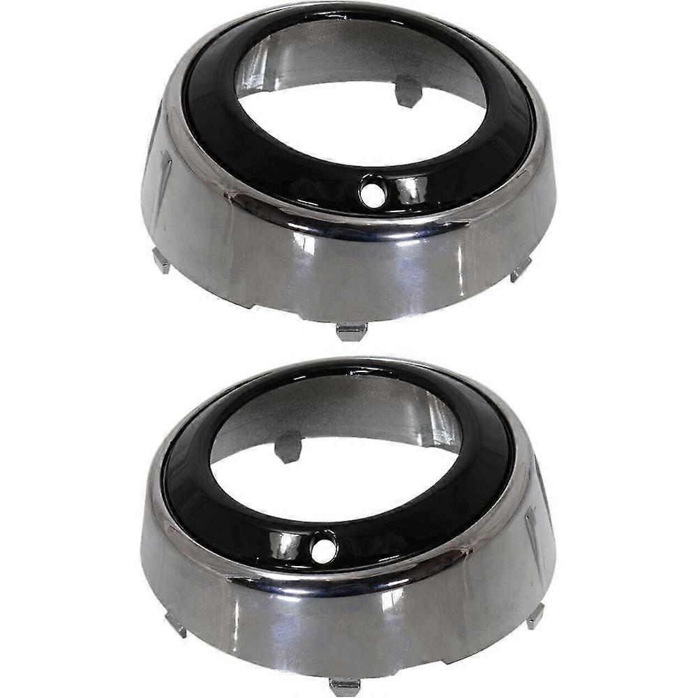 Fog Light Trim Set for Left and Right, Durable 2Pc Front Fog Lamp Cover Replacement