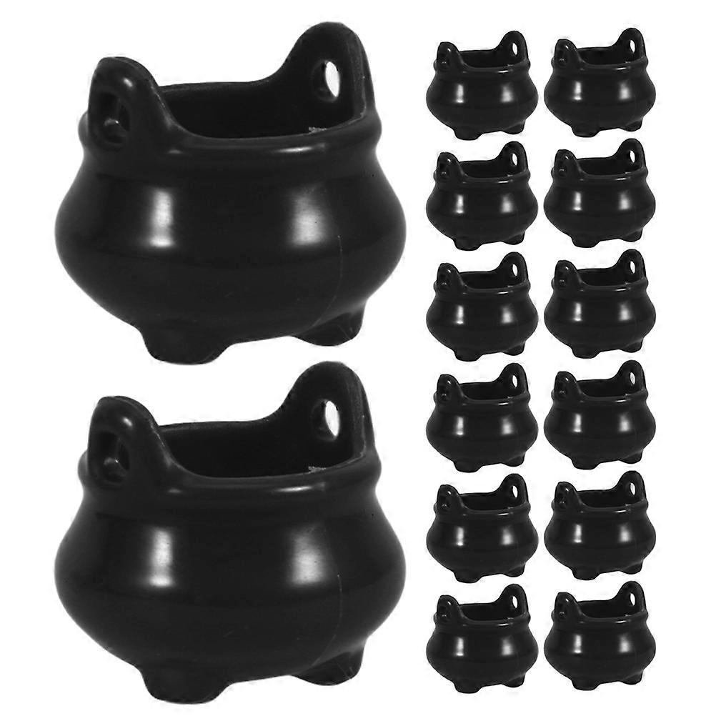 Micro Landscape Mini Cauldron for Halloween Party Decorations 30Pcs Plastic