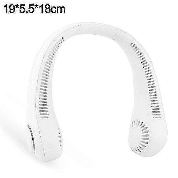 Neck Fan, White, Adjustable Width, Three Wind Speeds