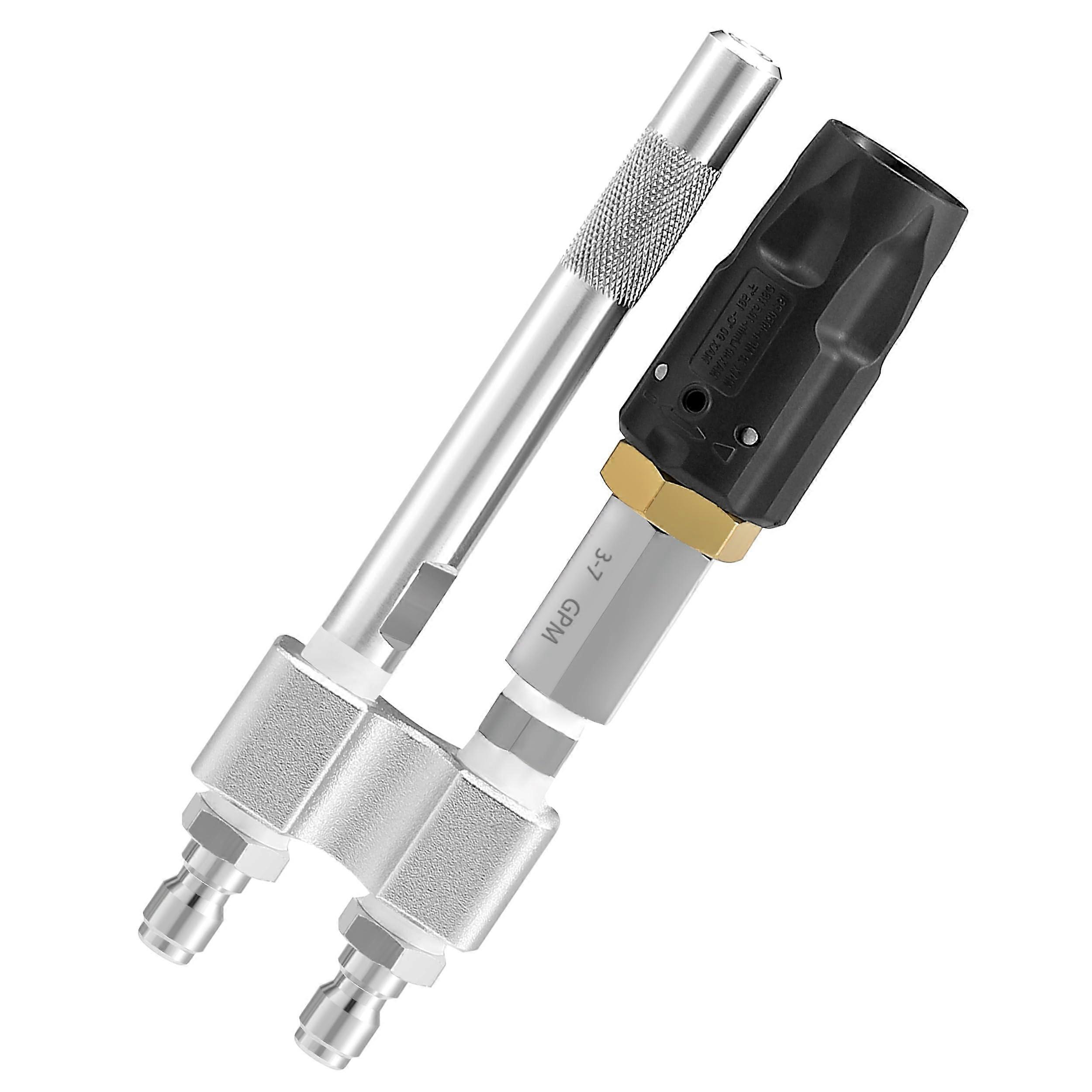 Pressure Washer Nozzle Adjustable Twist Tip Long Range Soap Cleaning with Quick Connect 37 GPM
