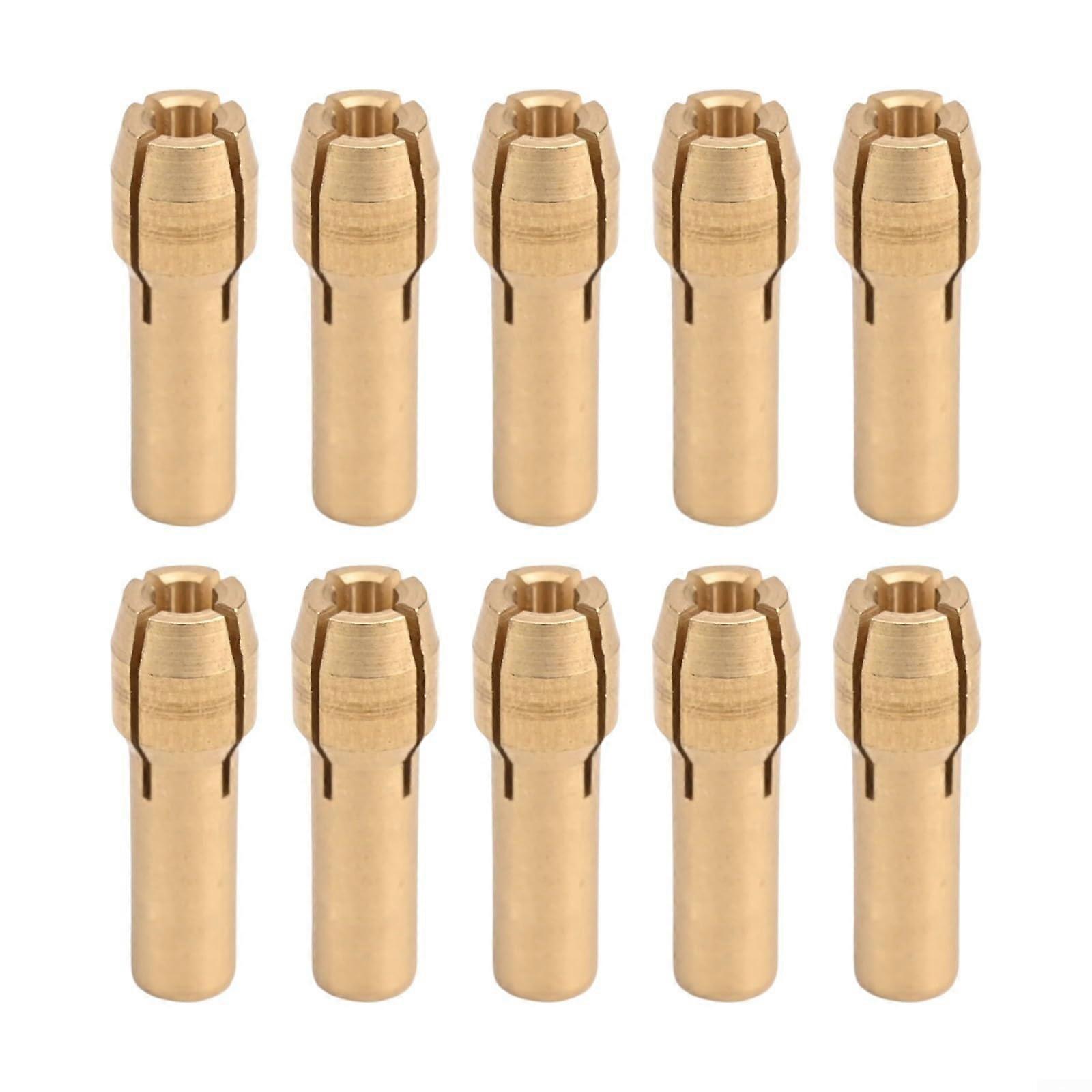 Mini Drill Chuck 4.2mm Brass Collet Adapter 10Pack Precision Copper Set for Dremel Rotary Tools