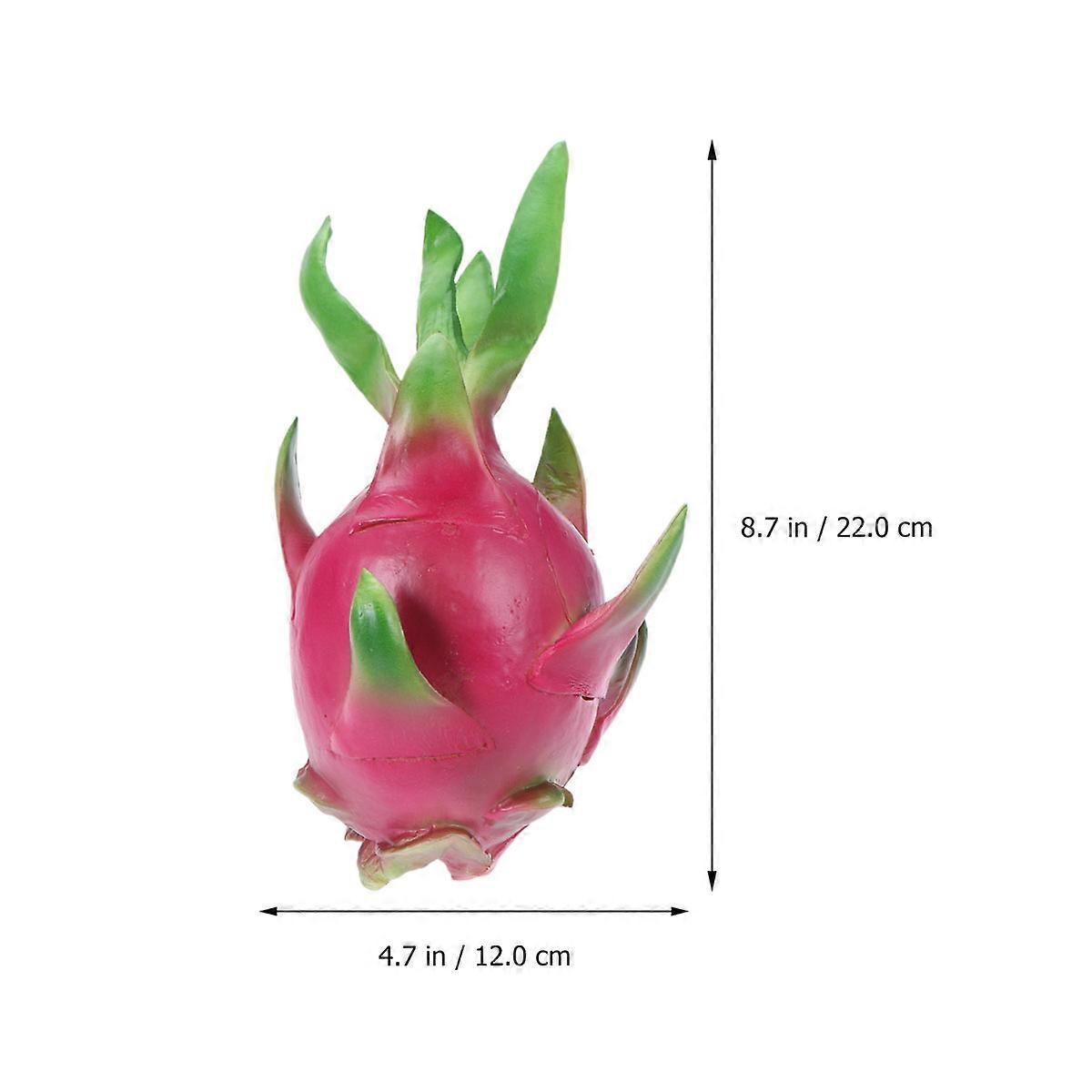 Simulation Dragon Fruit Model for Decoration Use 1Pcs Artificial Fruit Teaching Prop