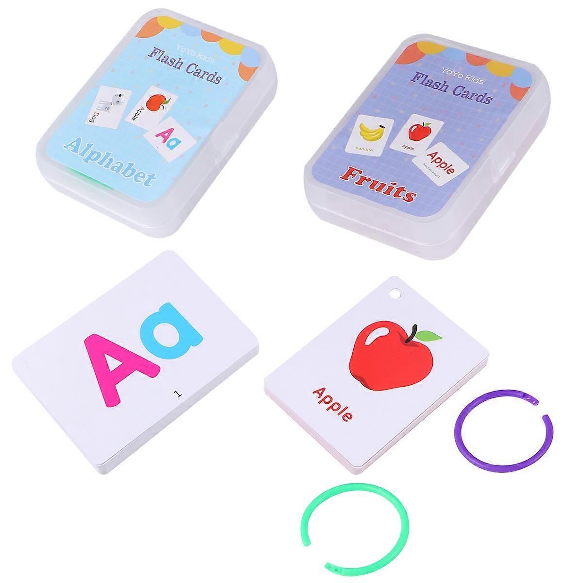 Early Educational Toys Cognitive Learning Cards for Kids 2Sets