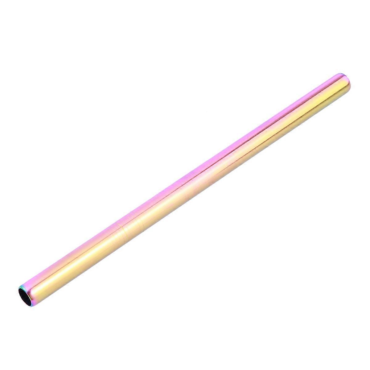 Stainless Steel Drinking Straw Straight Straw for Drinking 1Pcs Multicolor Reusable