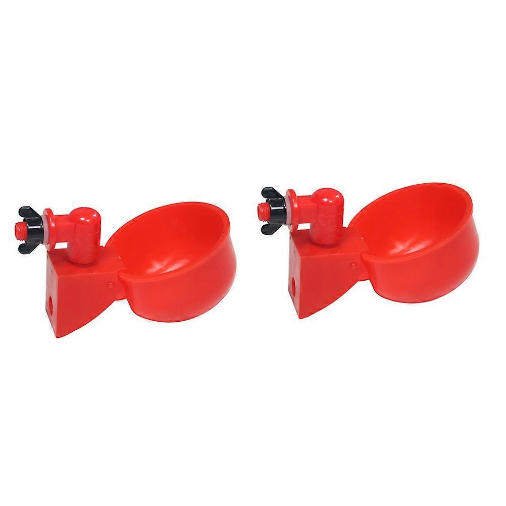 Automatic Poultry Water Dispenser Plastic Container for Drinking 2Pcs