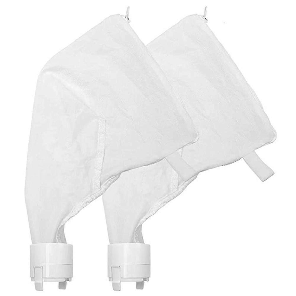 White Swimming Pool Cleaner Bags for Pool Filter System 4Pcs Set
