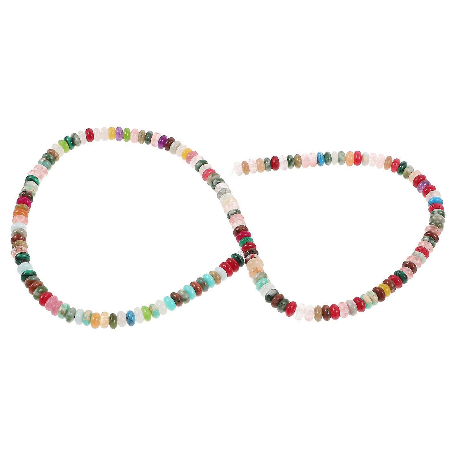 Stone Spacer Beads Small Beads for DIY Jewelry Making 5 Strings