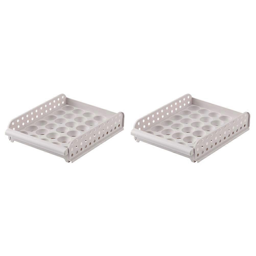 Double Egg Storage Box Plastic Keeper for Kitchen 1Pcs