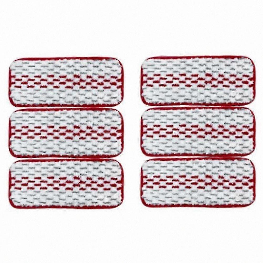 6-Pack Microfiber Mop Pads, Washable Cleaning Cloths for Floor Mops, Compatible with Multiple Models