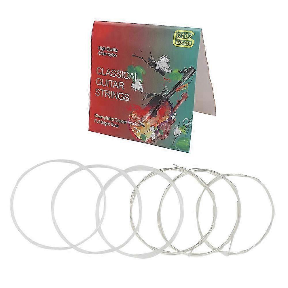 Klassiska gitarrsträngar - Normala nylonsträngar - Full Set - Ersättning