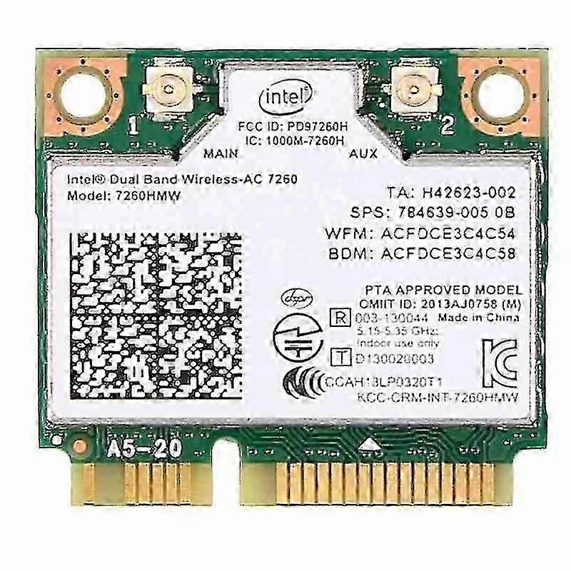 Intel 7260 AC 7260HMW 867Mbps 5G Wireless Wifi-T2