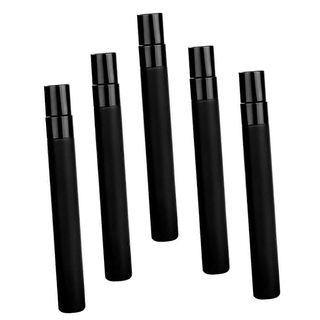 5Pcs Travel Perfume Atomizer Bottles, Refillable Glass Fine Mist Sprayer, Leakproof and Compact