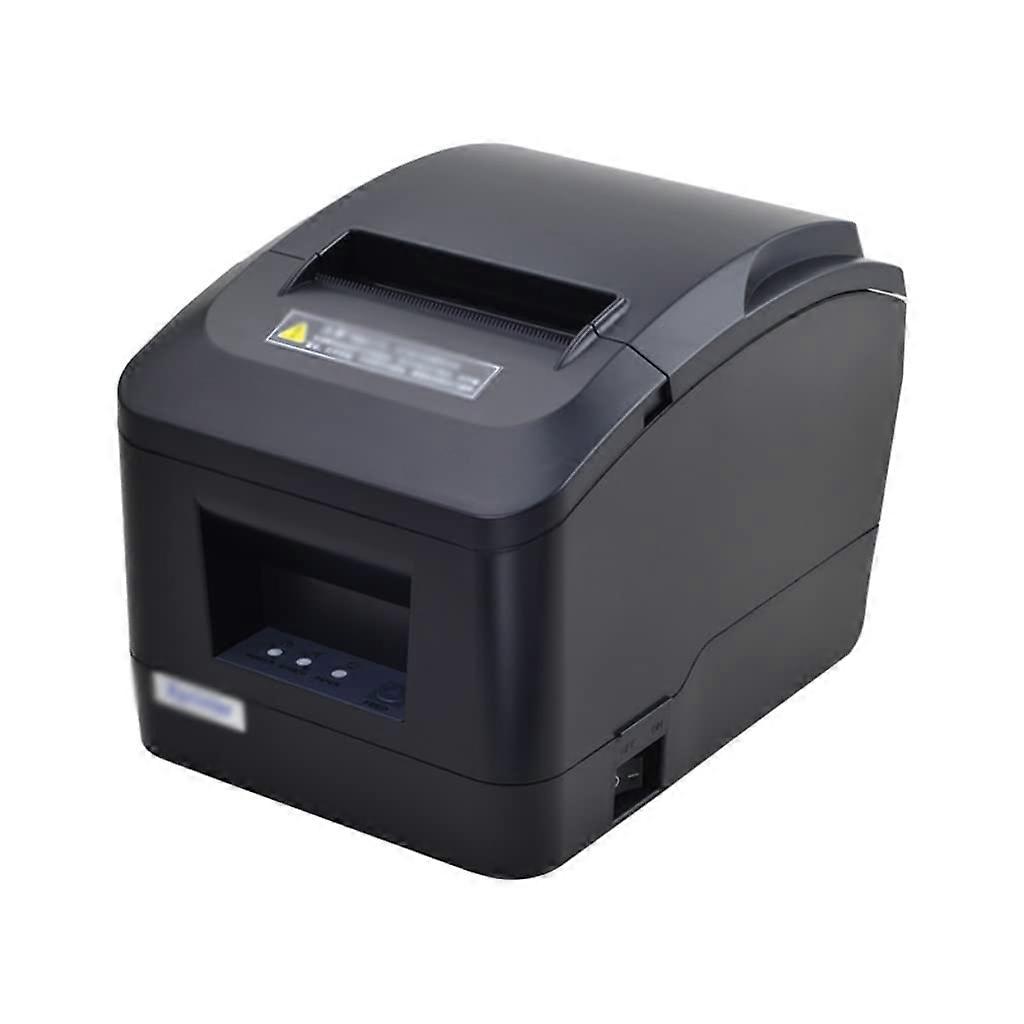Receipt Printer Speed Thermal POS Printer for Supermarket Compact Low Noise Black