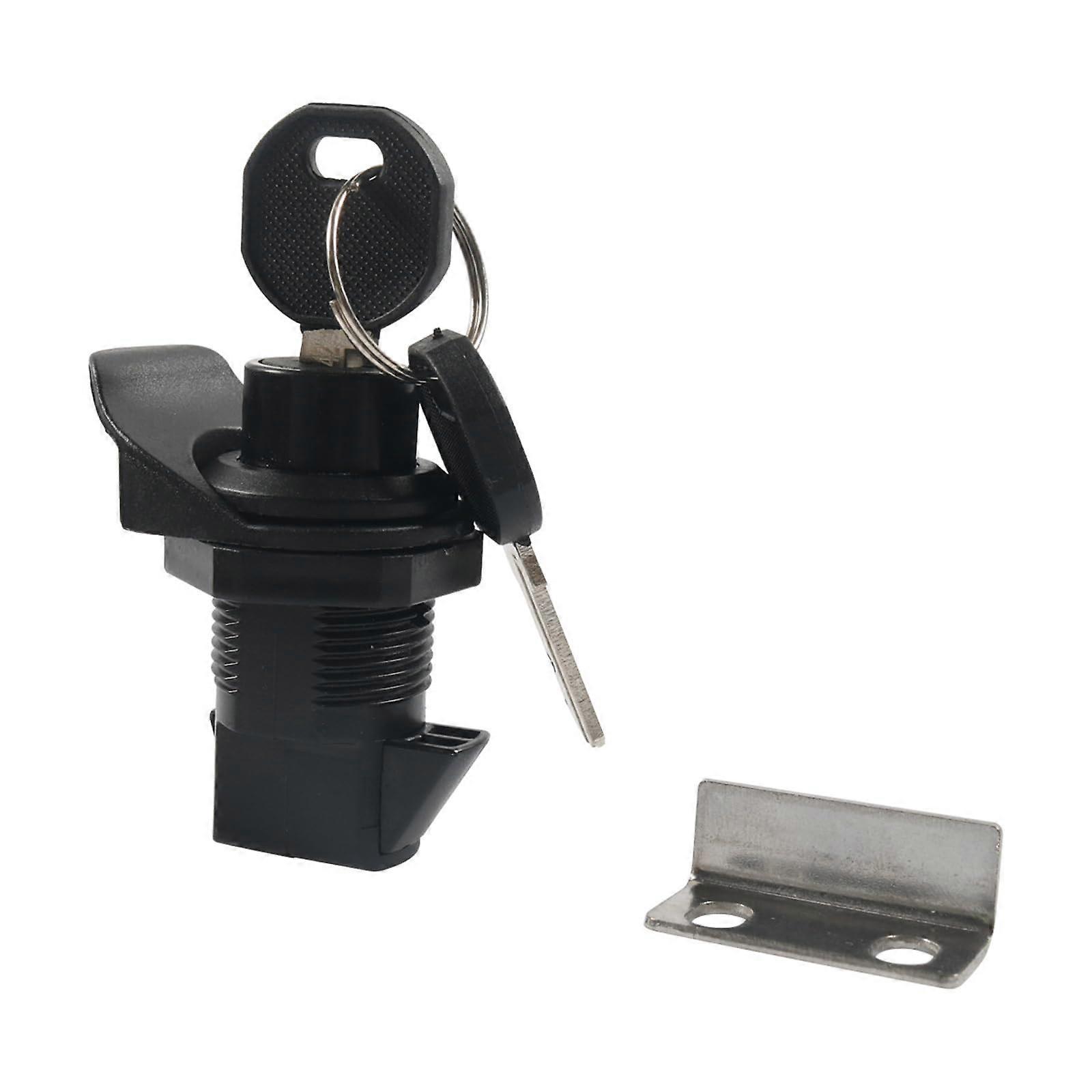 Push Button Cabinet Lock with TamperResistant Tongue for Vehicle Compartments and Storage