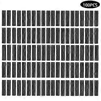 100Pcs 4.2g/5ml Mini Empty Lipstick Tube DIY Black Round Lip Balm Container