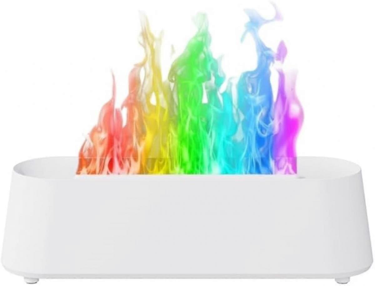Essential Oil Diffuser, Colorful Rainbow Flame Air Aroma Diffuser Humidifier