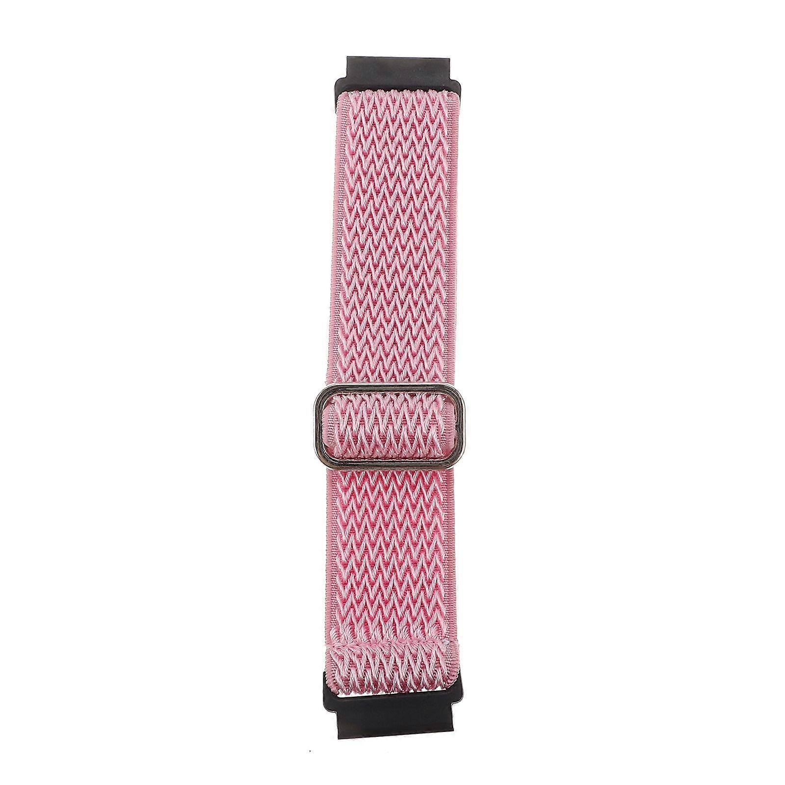 1pc Chic Wave Pattern Nylon Elastic Watch Strap Adjustable Wristwatch Strap