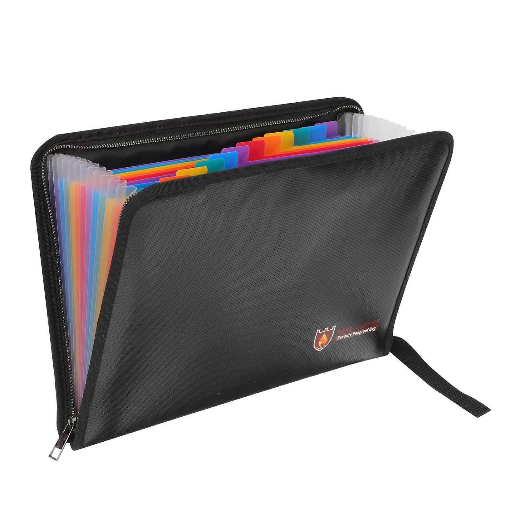 Fireproof Waterproof Document Organizer with Secure Storage for Important Papers Home Office