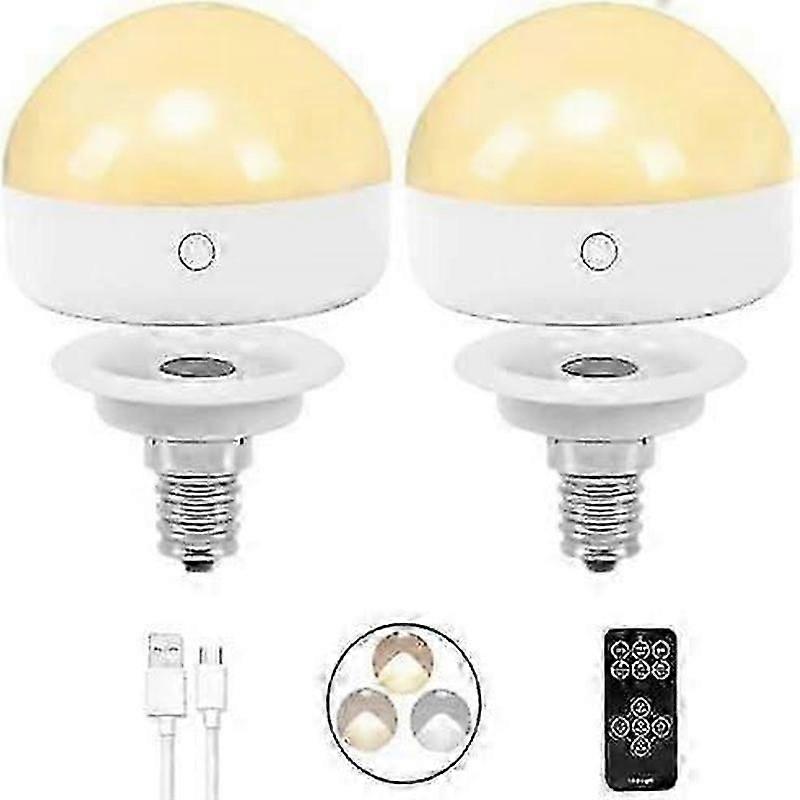 e14 emergency lamp 2 packs remote control 300lm
