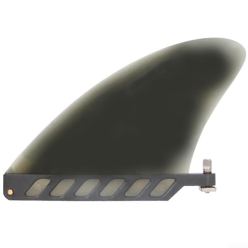 Lightweight Longboard Surf Fins with Quick Attachment for Enhanced Maneuverability  Black