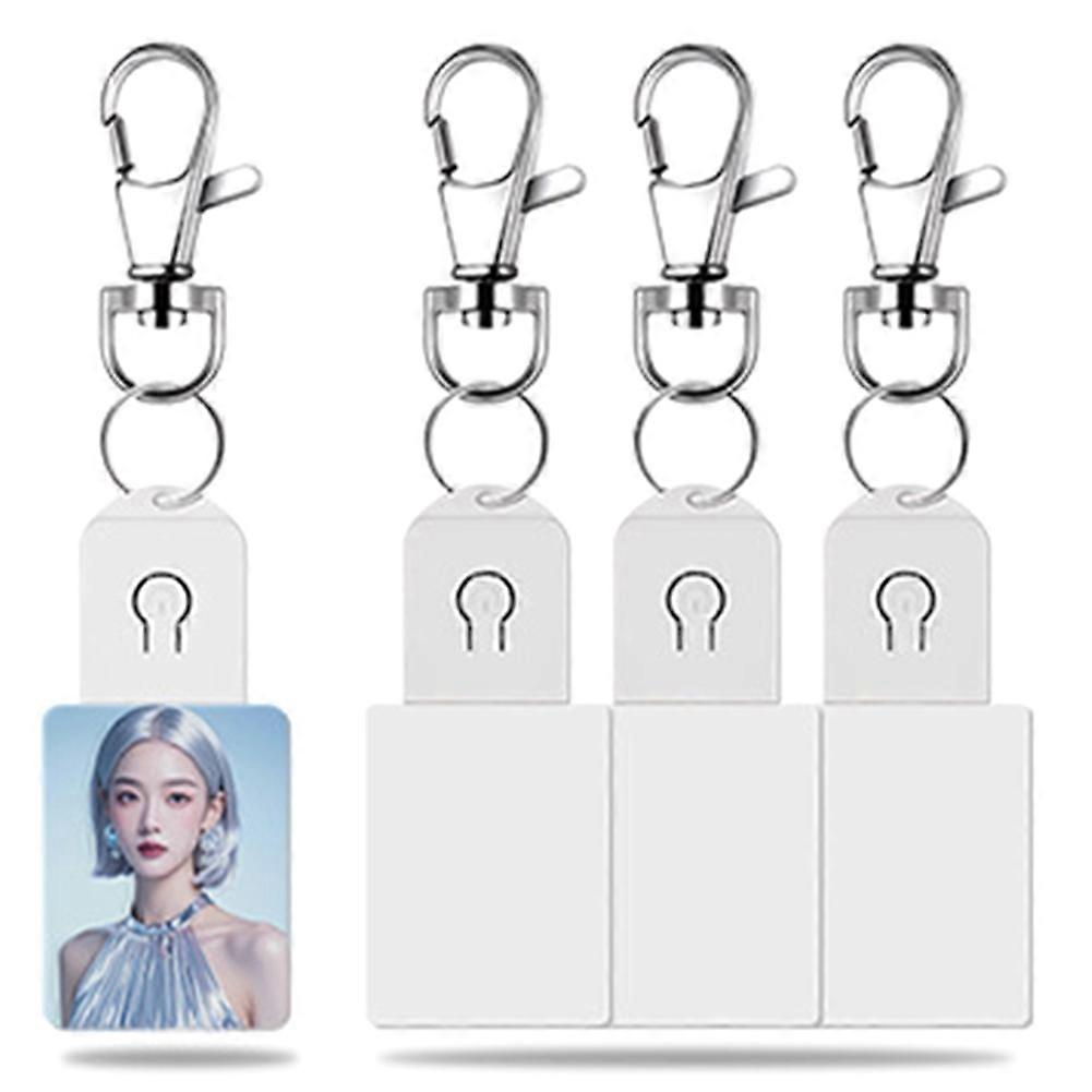 4PCS LED Sublimation Blank Keychain B