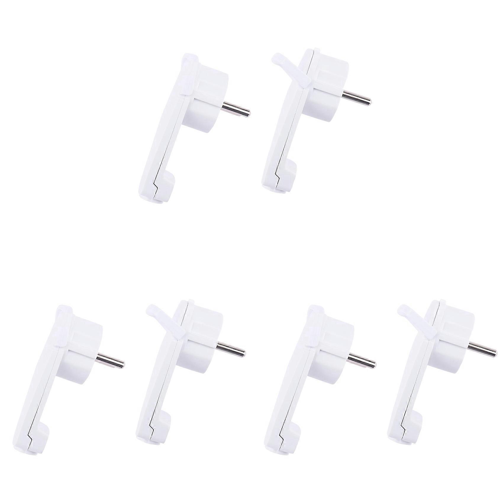 6pcs White Schuko Angled Plug Flat, Schuko Flat Plug 250 V (16 A), Schuko Plug, Schuko Plug Flat, Eu Plug