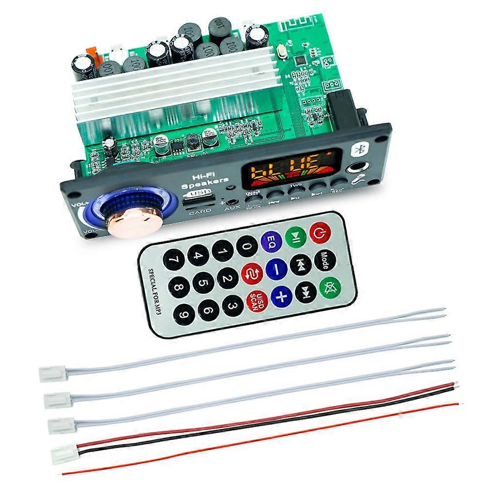 MP3 Decoding Board Car Audio Decoding Board TPA3116D2 Amplifier 2x50W+100W BT 5.3 for Car Audio