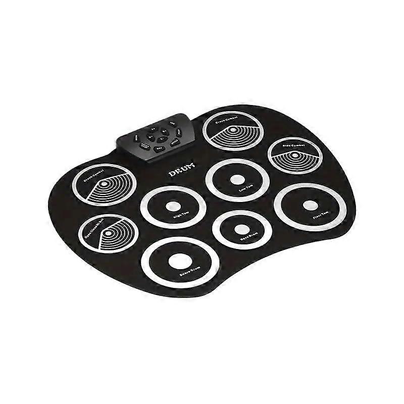 Electronic Drum Kit USB Powered White Portable Set for Beginners Wide Voltage Compatible