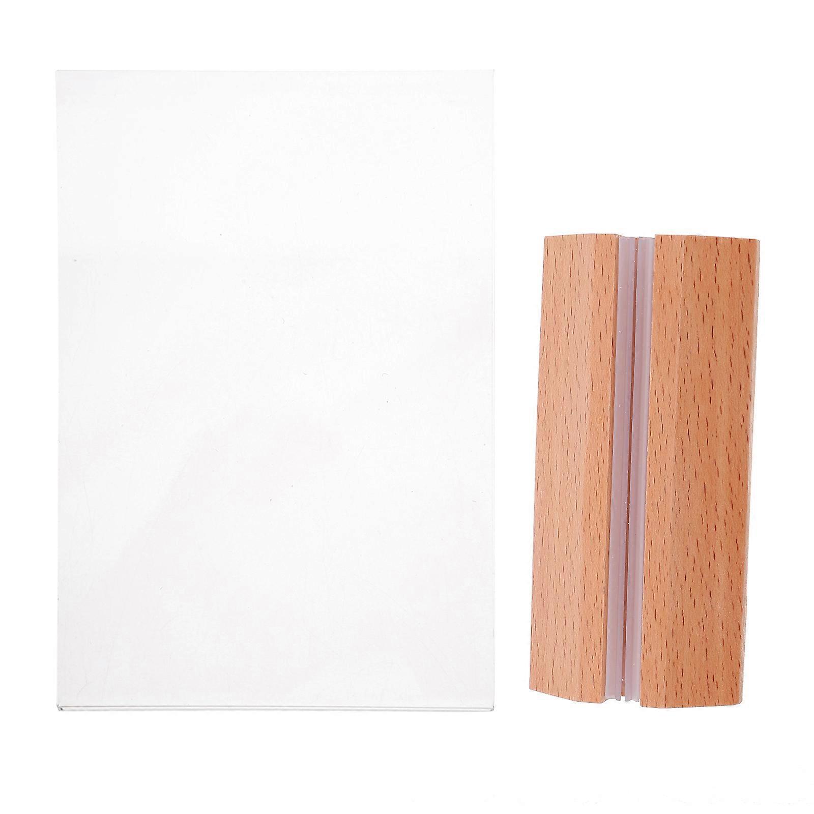 Transparent Acrylic Sign Holder for Display 6Pcs Desktop Display Stand