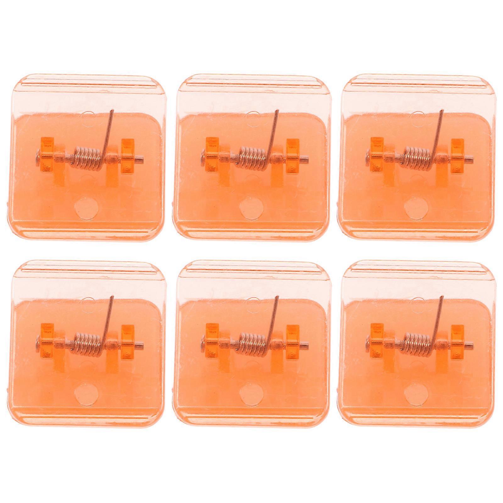 Orange Dog Pee Pad Wall Holder for Training 6Pcs ABS Sticky Clips