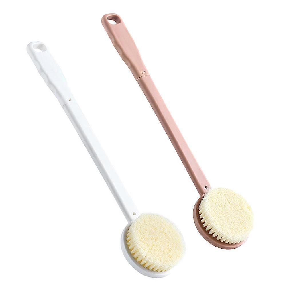 Washing Brush Long Handle Bathing Brush for Cleaning 2Pcs Assorted Color