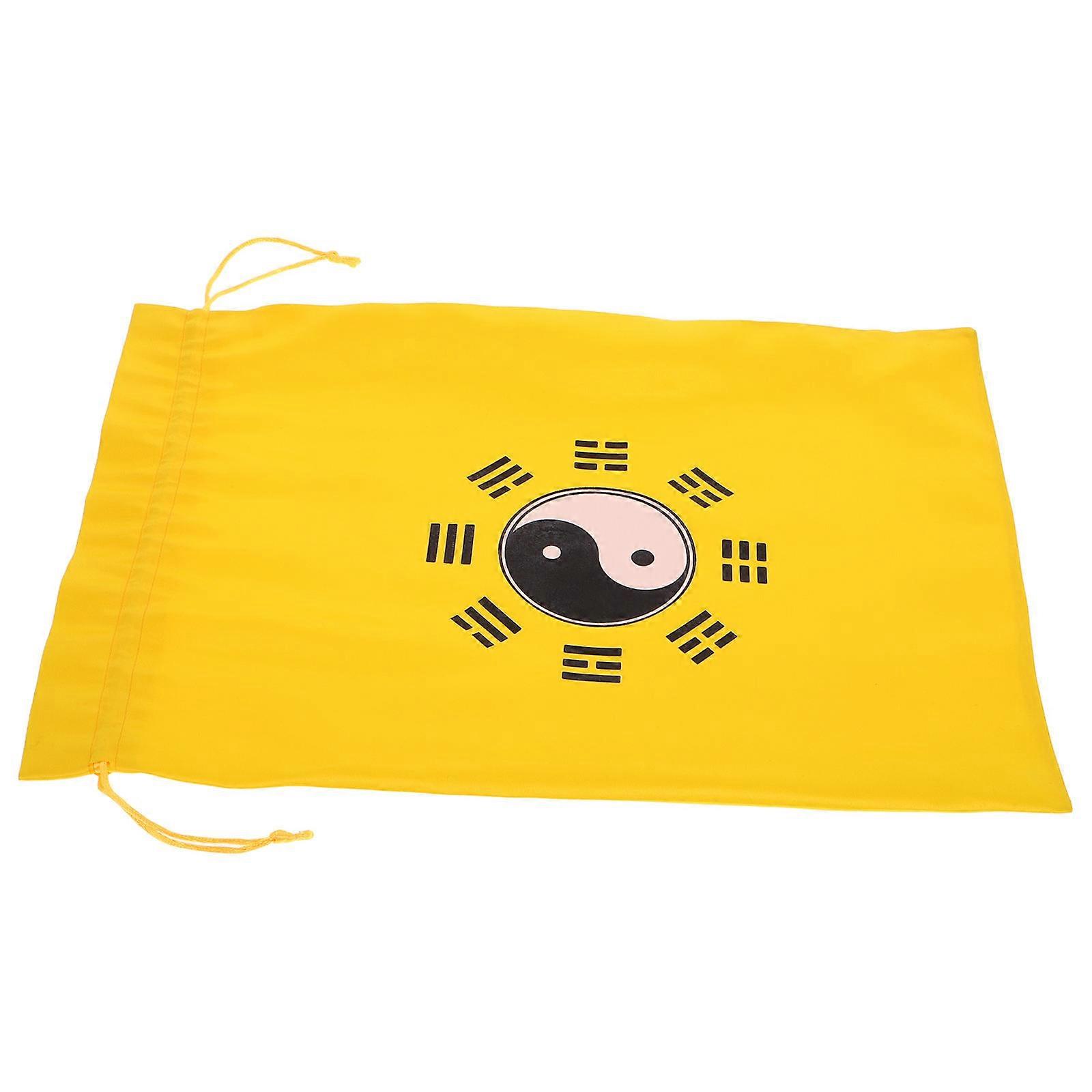 Small Drawstring Bag with Eight Trigrams Print for Sports Use 3Pcs Pack