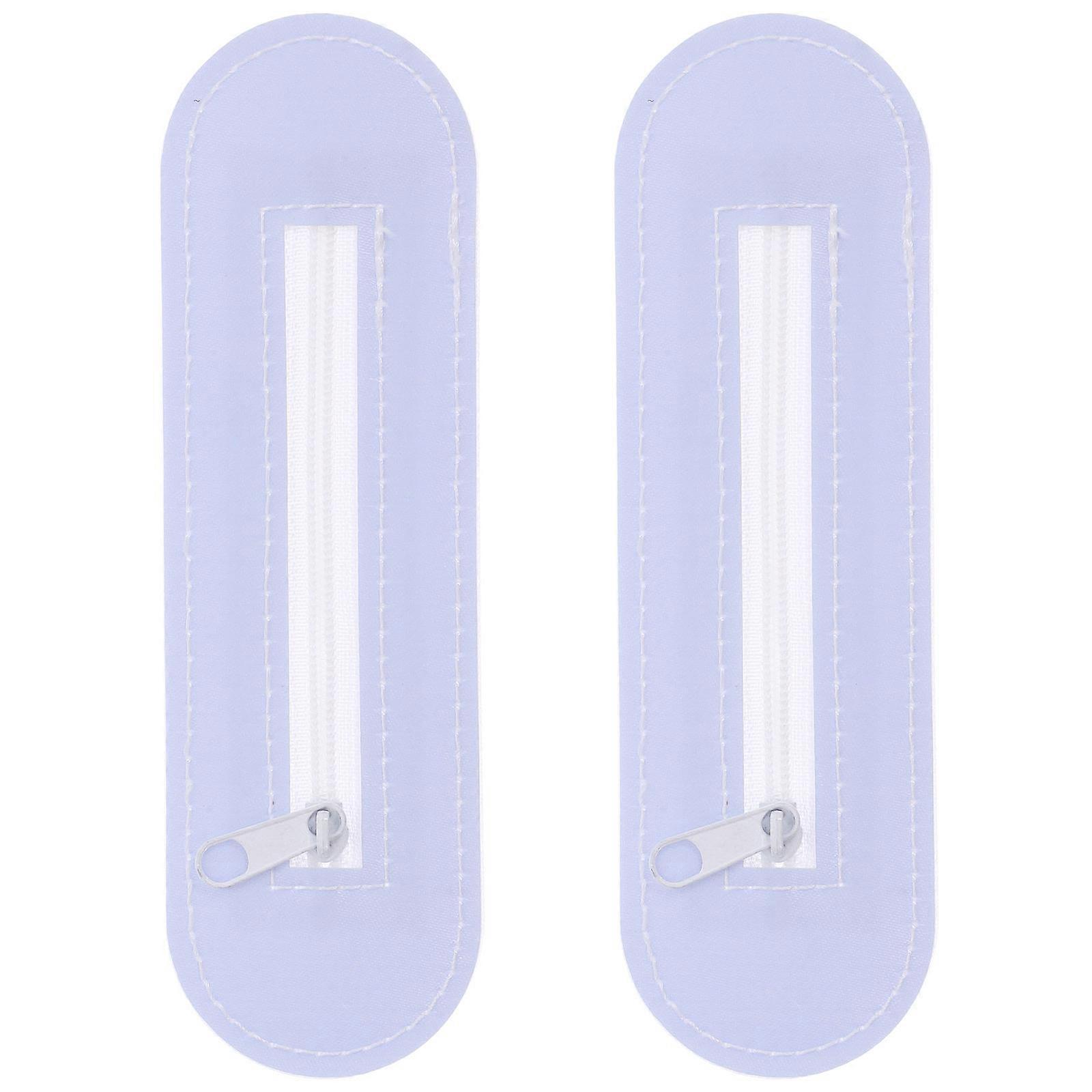 Blue Charging Bed Nets Seam with Zipper for Phone Cable 2Pcs Durable Material