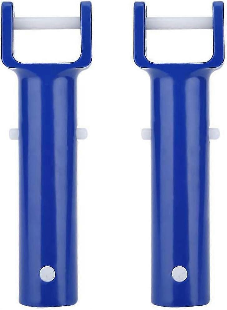 Pool V Head Handle Pool Brush Head Handle Replacement Accessory, 2PCS Blue