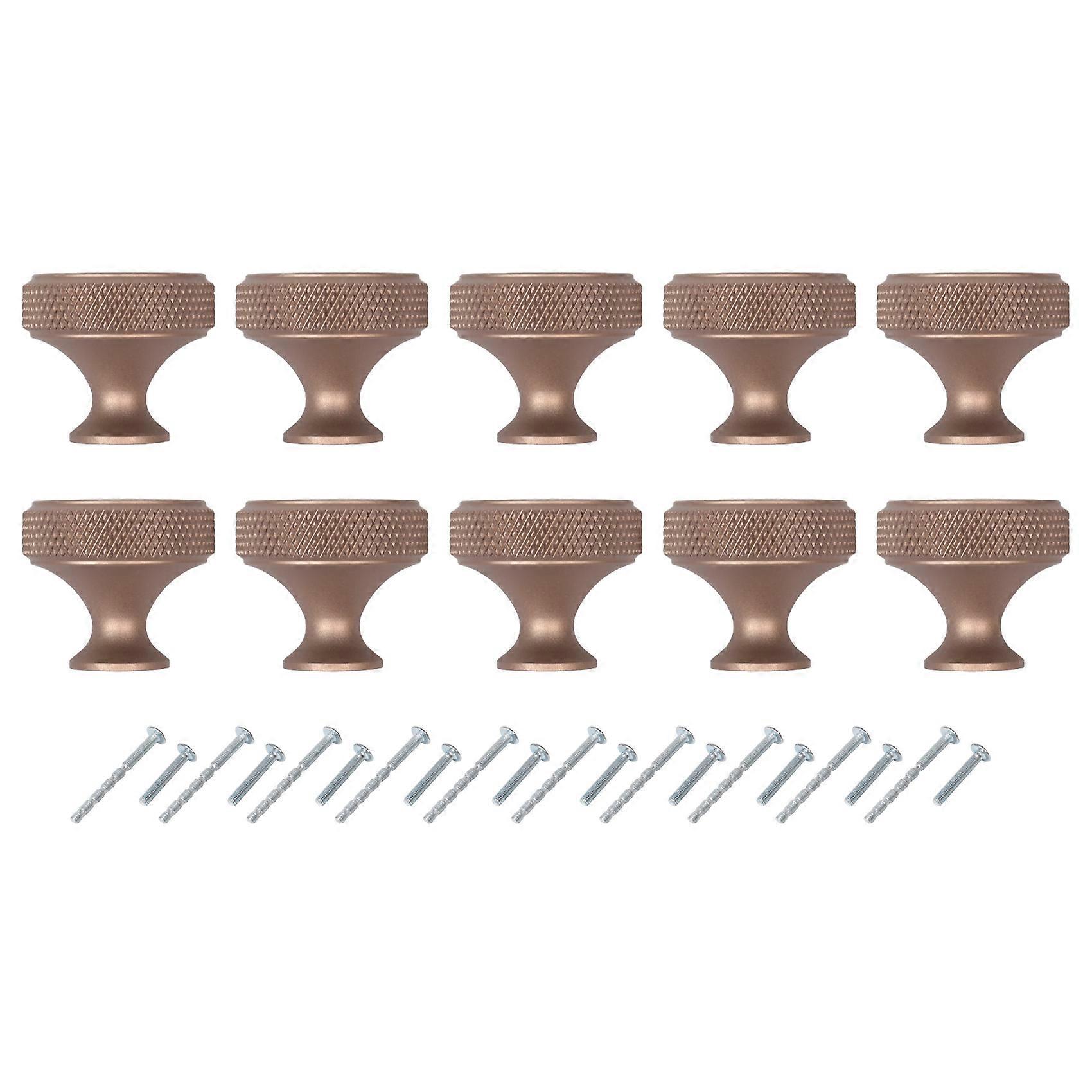 10Pack Kitchen Cabinet Knobs Knurled Dresser Knobs Cabinet Hardware Aluminum Knobs for Dresser Draw