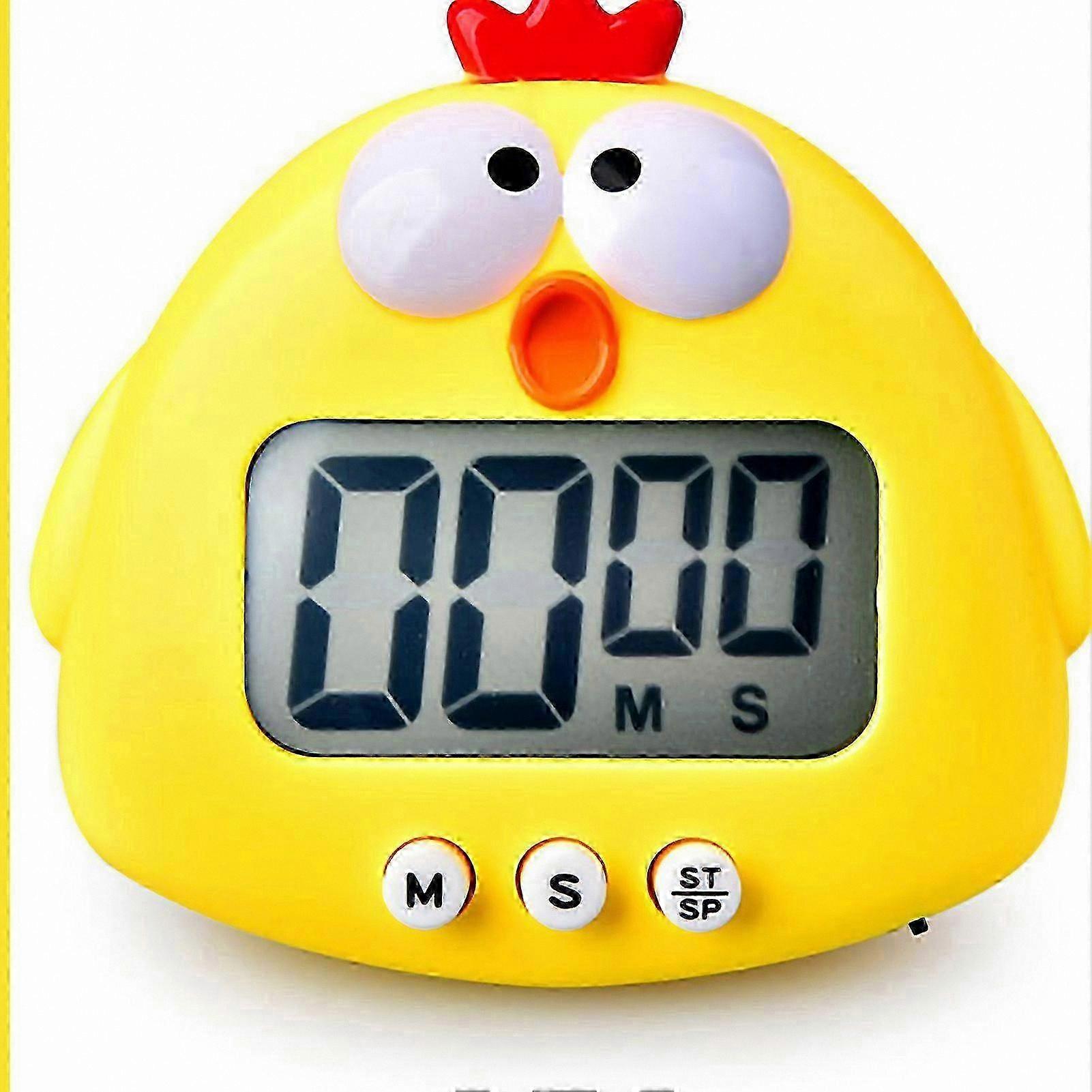 Digital Countdown Timer with Magnetic Backing, 100-Minute Timing for Study and Kitchen Use