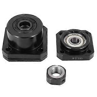 1 Piece Fixed Side FK10 and 1 Piece Floated Side FF10 for SFU1204 Ball Screw CNC Components 1204 fkk ffk