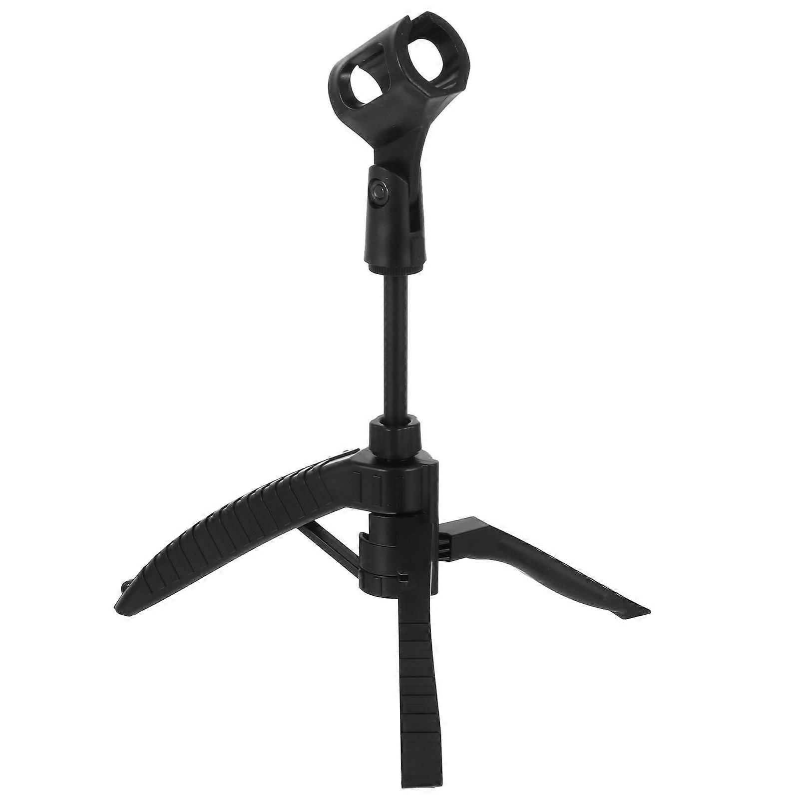 Black Microphone Mount Desktop Mic Stand for Microphone Adjustable Height