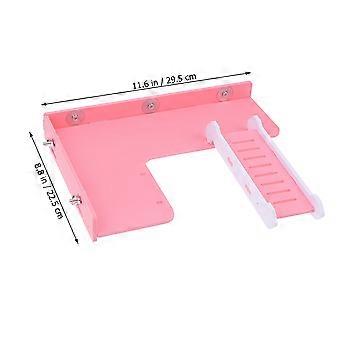 Hamster Climbing Ladder Playing Platform Funny Board Climbing Toy Creative Board Toy (Pink)