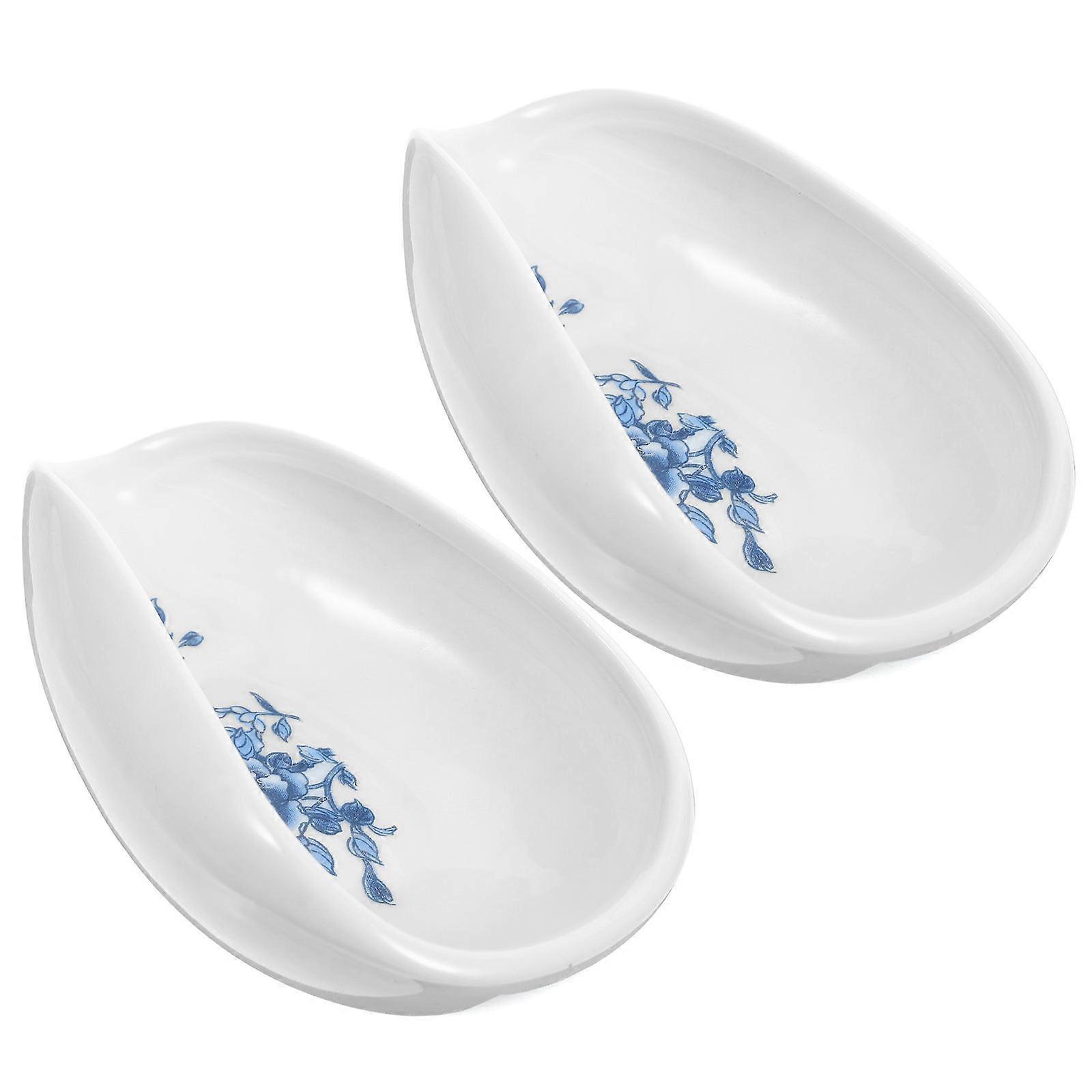 White Ceramic Tea Scoops for Everyday Tea Preparation 2Pcs