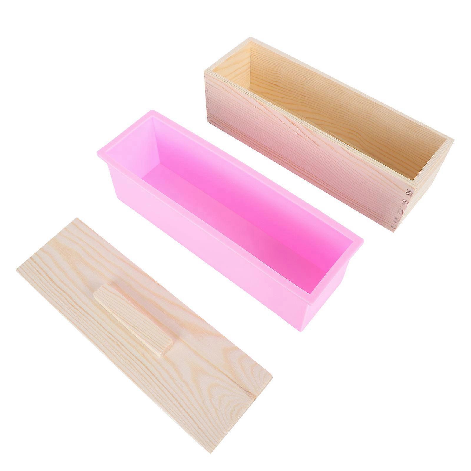 Bread Container Handmade Wooden Box for Storage 1Set with Cover