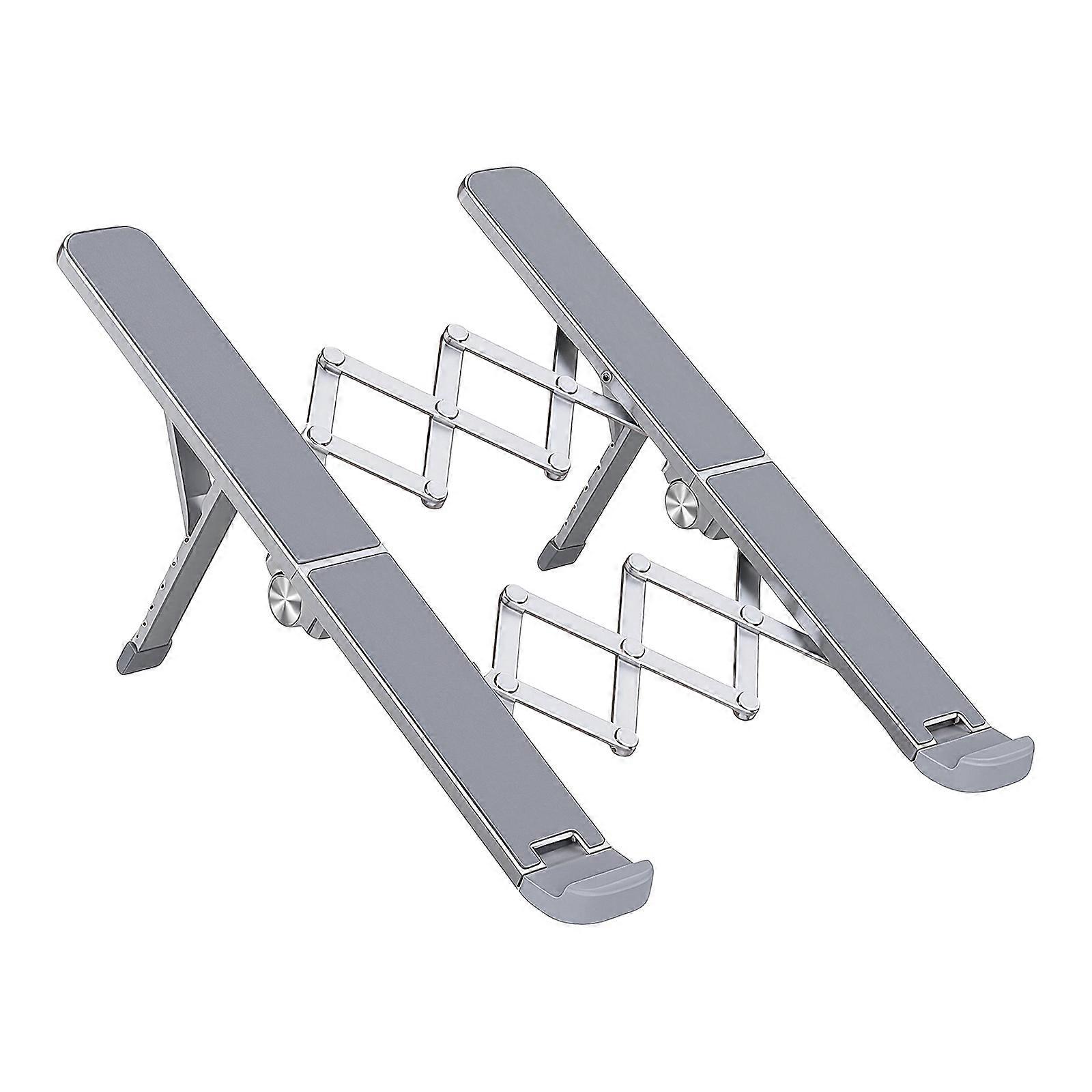 Portable Laptop Stand Foldable Support Base Notebook Stand Bracket Laptop Computer Cooling Bracket Replacement  Silver