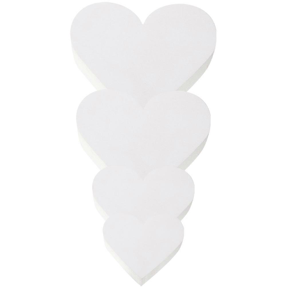Foams Cake Models for Decoration 4Pcs Heart-Shaped Baking Cake Models