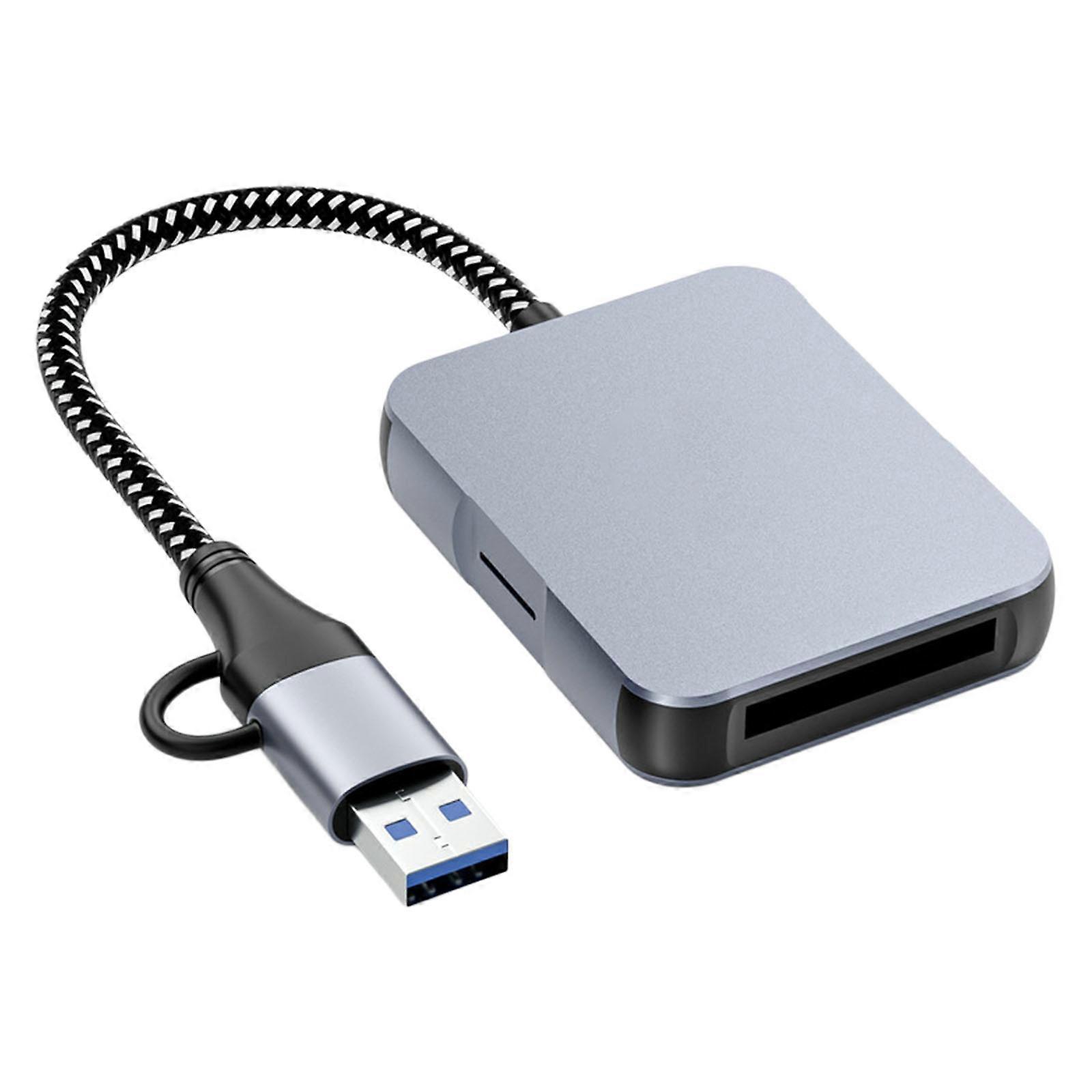 Durability Plastic CFE Type B TF Card Reader Supports 10Gbps Fast Data Transfer Multicolor