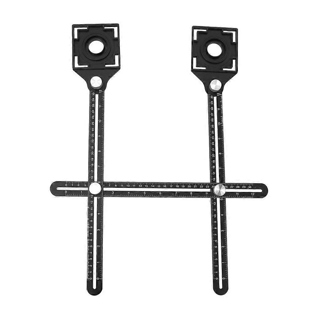 Multi functionalDual head Universal Adjustable Ruler Ceramic Tile Opening Hole Locator